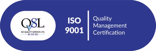 QSL ISO 9001 Quality Management Certification badge